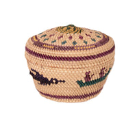 Makah Neah Bay Washington Lidded Basket