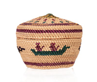 Makah Neah Bay Washington Lidded Basket