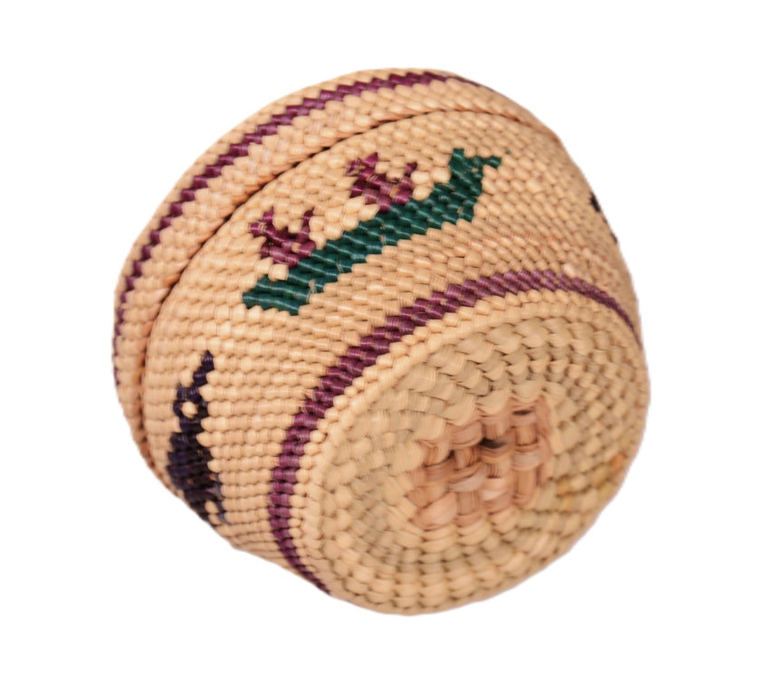 Makah Neah Bay Washington Lidded Basket