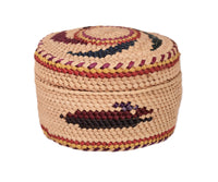 Makah Neah Bay Washington Lidded Basket