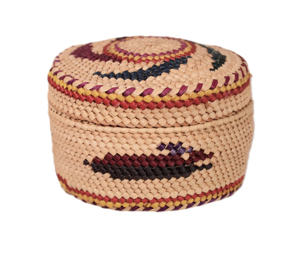 Makah Neah Bay Washington Lidded Basket