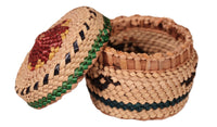 Makah Neah Bay Washington Lidded Basket