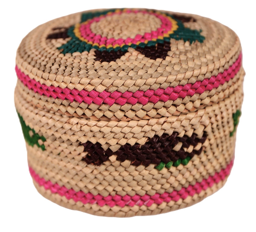 Makah Neah Bay Washington Lidded Basket