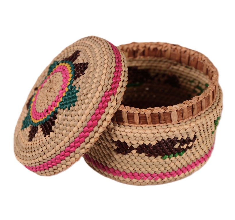 Makah Neah Bay Washington Lidded Basket