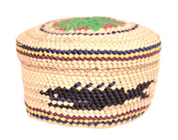 Makah Neah Bay Washington Lidded Basket