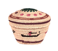 Makah Neah Bay Washington Lidded Basket
