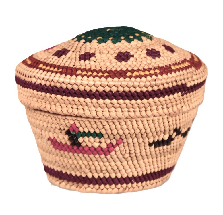 Makah Neah Bay Washington Lidded Basket