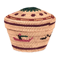 Makah Neah Bay Washington Lidded Basket