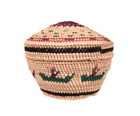 Makah Neah Bay Washington Lidded Basket