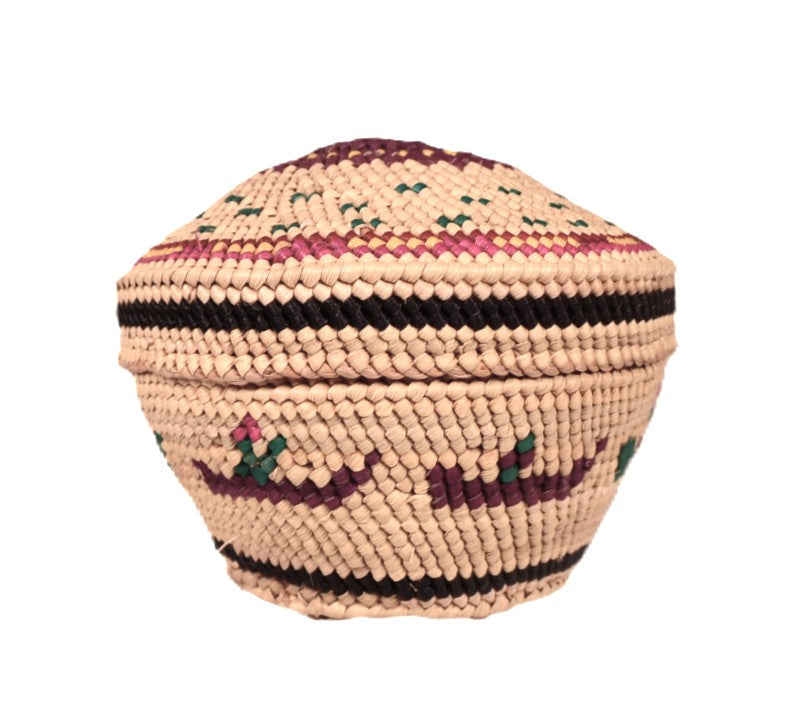 Makah Neah Bay Washington Lidded Basket
