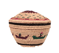 Makah Neah Bay Washington Lidded Basket