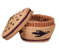 Makah Neah Bay Washington Lidded Basket