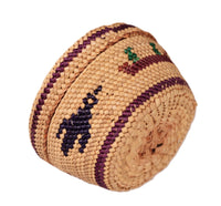 Makah Neah Bay Washington Lidded Basket