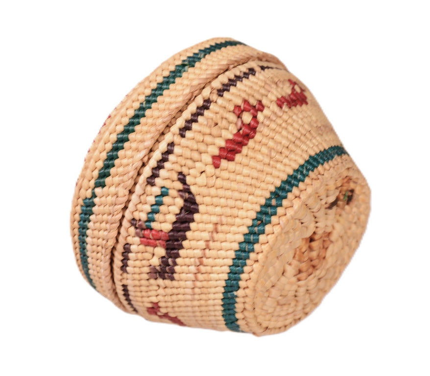 Makah Neah Bay Washington Lidded Basket