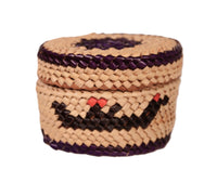 Makah Neah Bay Washington Lidded Basket