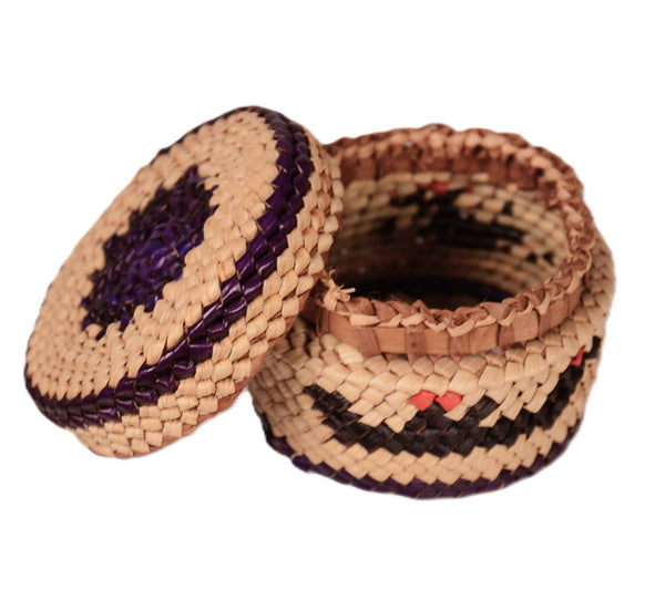 Makah Neah Bay Washington Lidded Basket