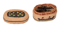 Makah Neah Bay Washington Lidded Oval Basket
