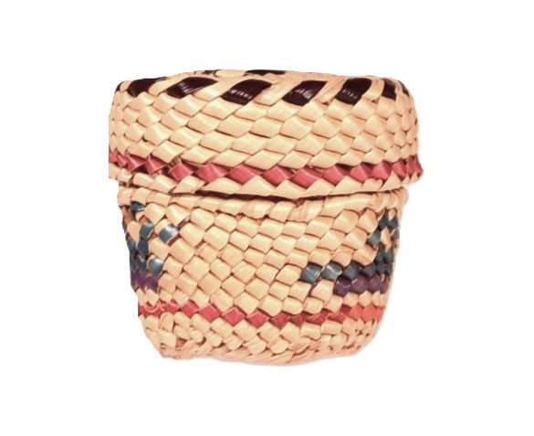 Makah Neah Bay Washington Lidded Basket