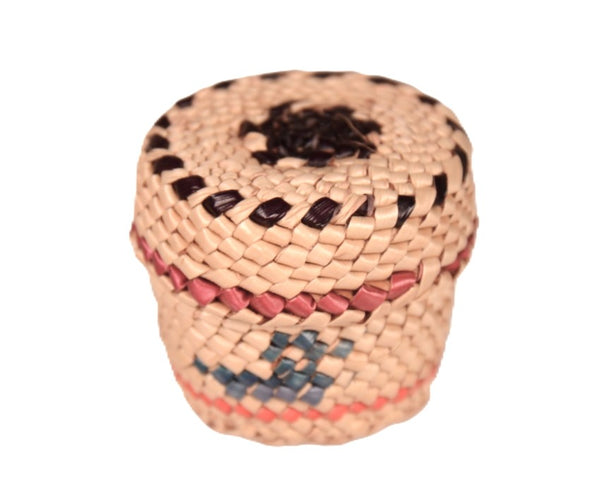 Makah Neah Bay Washington Lidded Basket