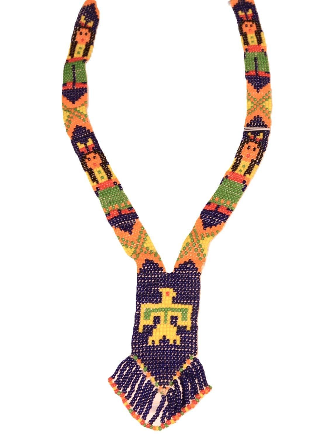 Plateau Beaded Weaved Necklace