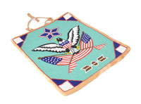 Plateau Flag Pictorial Beaded Pouch
