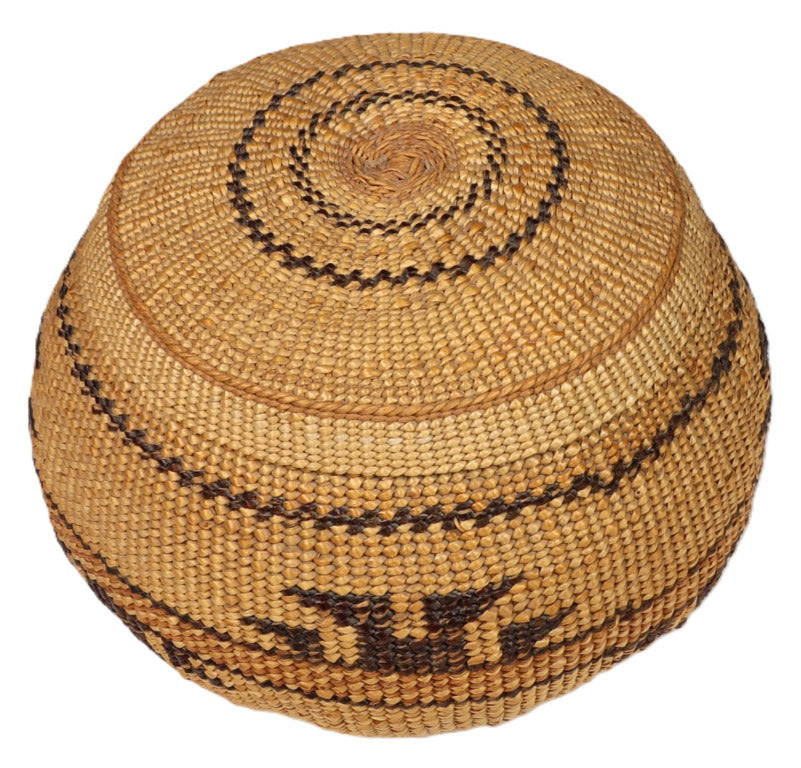 Yurok Lidded Basket