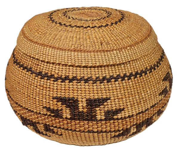 Yurok Lidded Basket