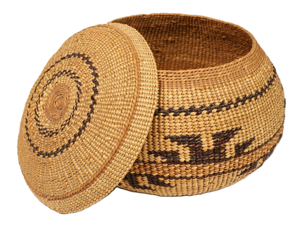 Yurok Lidded Basket