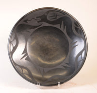 San Ildefonso Pueblo Plate Pottery By Maria & Popovi