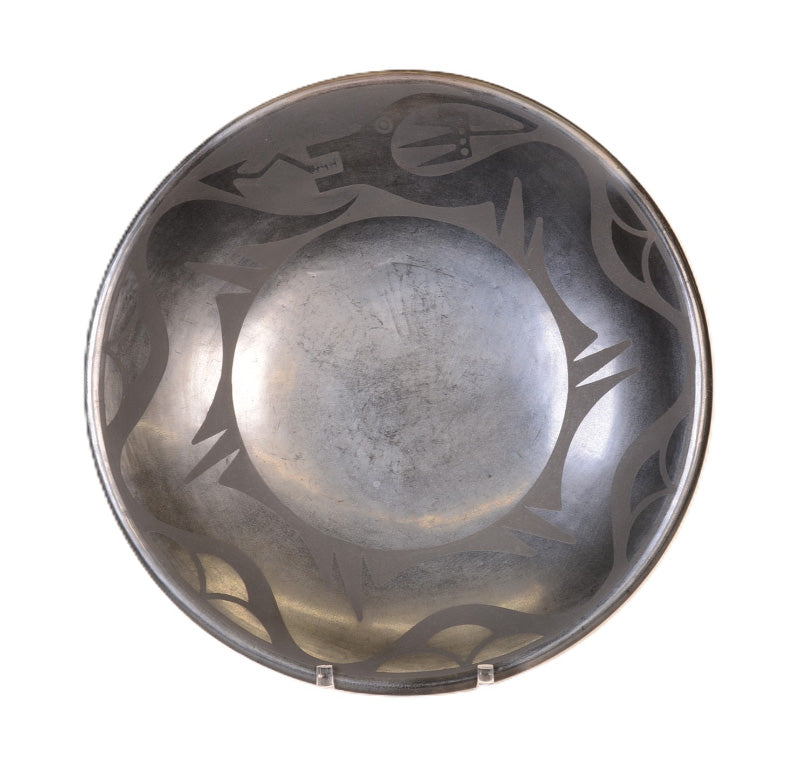 San Ildefonso Pueblo Plate Pottery By Maria & Popovi