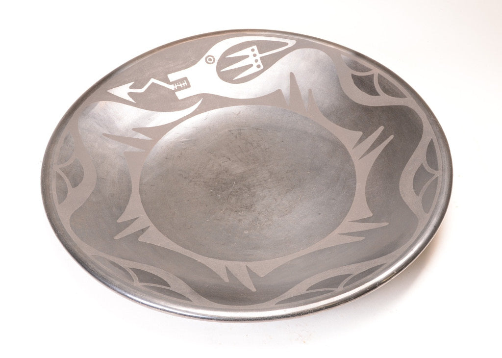 San Ildefonso Pueblo Plate Pottery By Maria & Popovi