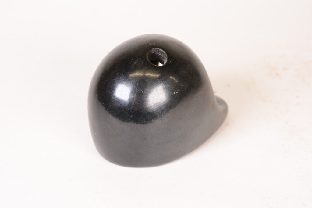 San Ildefonso Pueblo Miniature Blackware Oven "Horno" Pottery By Maria + Santana
