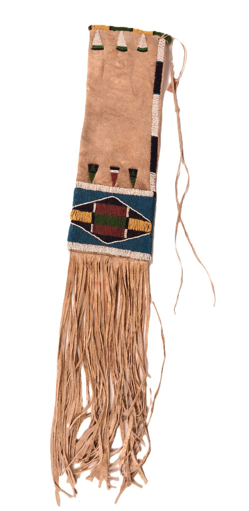 Plateau, Nez Perce Beaded Hide Tobacco Bag