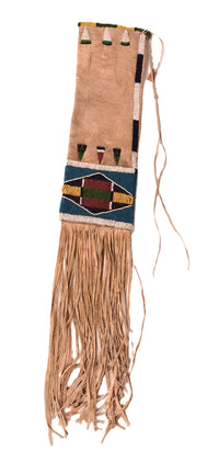Plateau, Nez Perce Beaded Hide Tobacco Bag