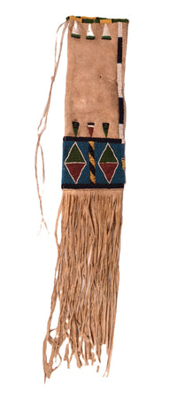Plateau, Nez Perce Beaded Hide Tobacco Bag