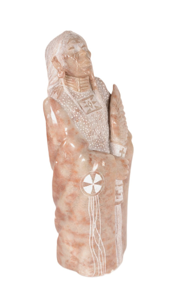 Navajo Alabaster Sculpture By Alvin K. Marshall