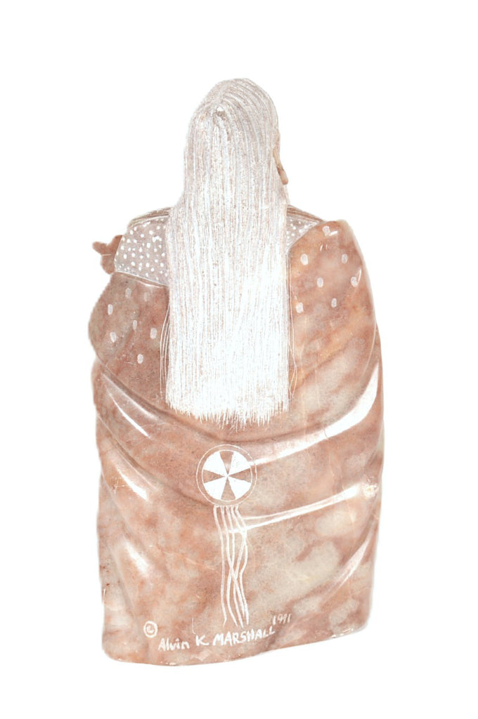 Navajo Alabaster Sculpture By Alvin K. Marshall