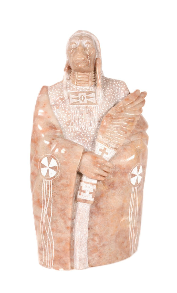 Navajo Alabaster Sculpture By Alvin K. Marshall