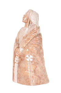 Navajo Alabaster Sculpture By Alvin K. Marshall