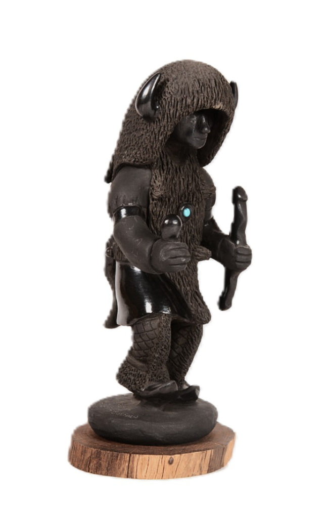 Santa Clara Pueblo Sculpture Buffalo Dancer Pottery By Tony (Anthony) Padilla and Patty Padilla