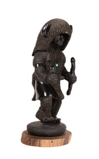 Santa Clara Pueblo Sculpture Buffalo Dancer Pottery By Tony (Anthony) Padilla and Patty Padilla