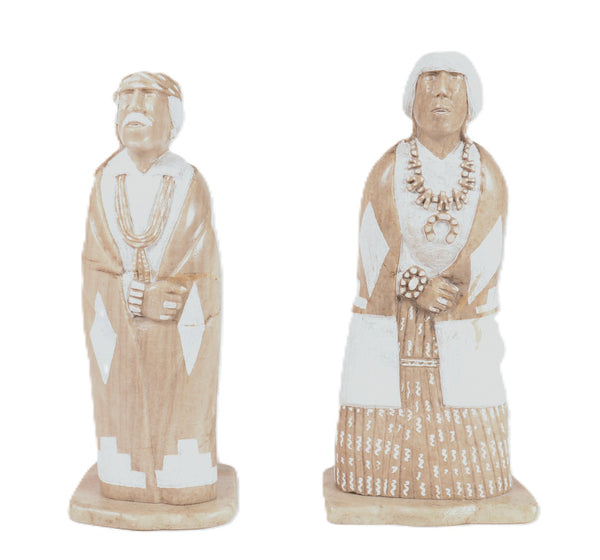 Pair of Alabaster Sculptures