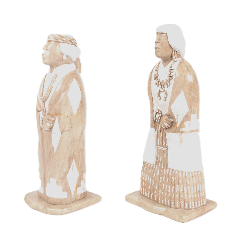 Pair of Alabaster Sculptures