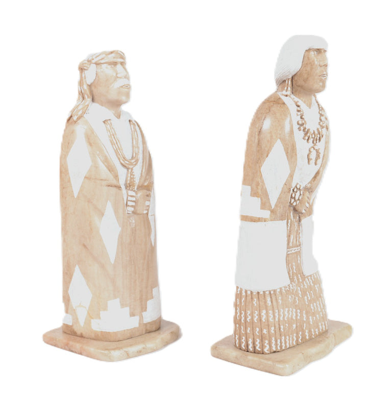 Pair of Alabaster Sculptures