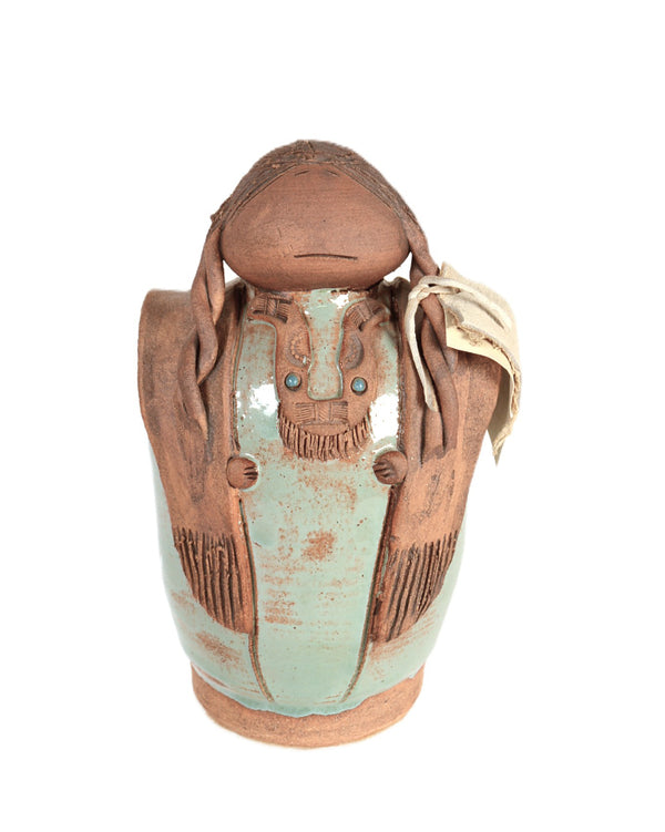 Ceramic Native Figure By VKS