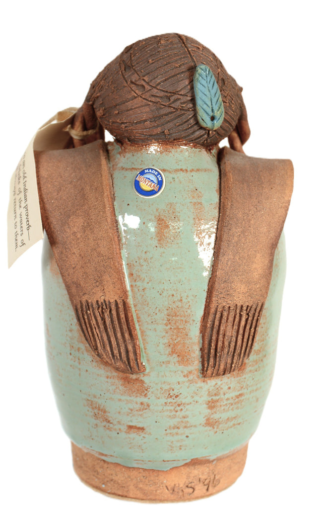 Ceramic Native Figure By VKS