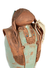 Ceramic Native Figure By VKS
