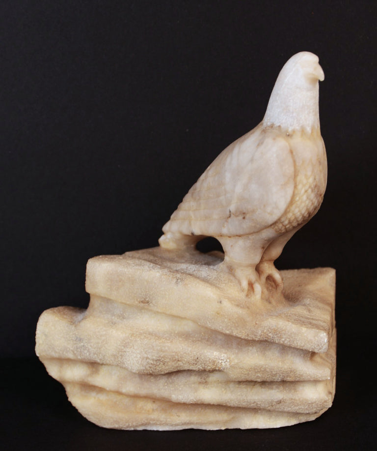 Navajo Alabaster Sculpture Eagle By Jim Harvey