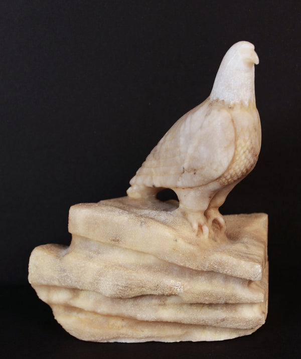 Navajo Alabaster Sculpture Eagle By Jim Harvey
