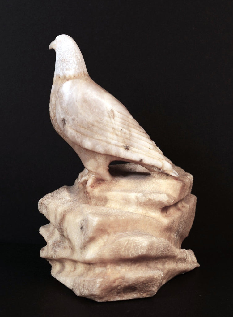 Navajo Alabaster Sculpture Eagle By Jim Harvey